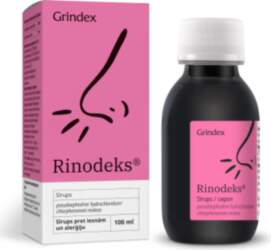 GRINDEKS RINODEKS sīrups, 100 ml