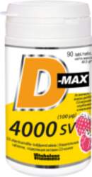 VITABALANS D-Max 4000 SV, 90 tabletes