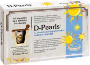 D-PEARLS kapsulas, 80 gab.