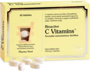 BIOACTIVE C Vitamīns, 60 tabletes