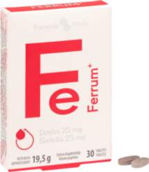 FORMULA VITALE FERRUM 25MG, 30 tabletes