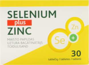 EV SELENIUM PLUS ZINC tabletes, 30