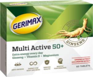 GERIMAX MULTI ACTIVE 50+, tabletes, 60