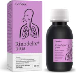 GRINDEKS RINODEKS PLUS sīrups, 180 ml