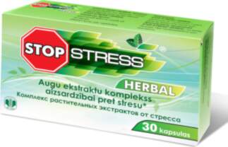 STOP-STRESS STOP STRESS HERBAL, 30 kapsulas
