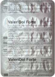 VALERIDOL Forte tabletes, 20 gab.
