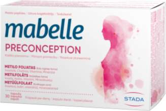 MABELLE PRECONCEPTION kapsulas, 30 gab.