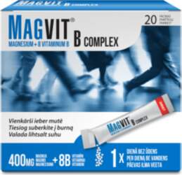 MAGVIT B COMPLEX granulas, 20 paciņas