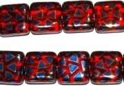 Pērle kubs - rubīns (x1)