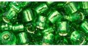 Toho Silver-Lined Peridot 20g