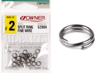 Riņķi Owner SPLIT RING FINE WIRE