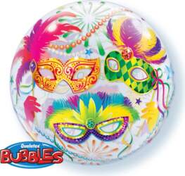 Bubble balons "Maskas", apaļš, 56