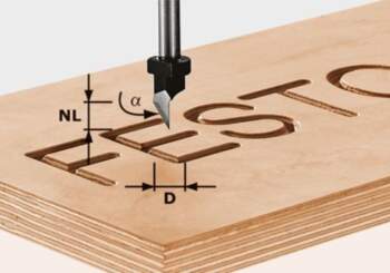 Gravēšanas frēze HS S8 D11/60°