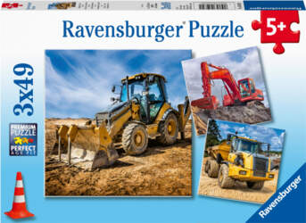Ravensburger Puzzle 3x49 pc Digger at