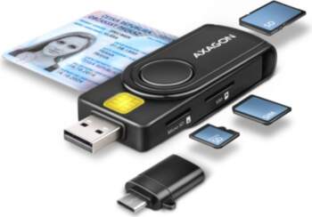Axagon smart card reader + USB-C