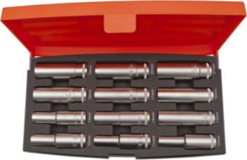 Bahco Deep hexagon socket set 10-21mm
