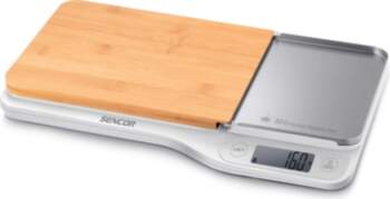 Kitchen Scale with Real Bamboo Cutting