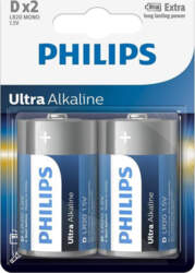 Philips Ultra Alkaline, D, 2 pcs