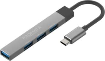 Promate LiteHub-4 USB-C Hub 3xUSB2.0