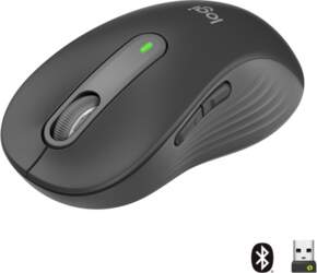 Wireless mouse Logitech M650, Graphite (Left
