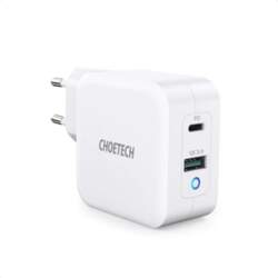 Charger CHOETECH GaN USB Type-C, Type-A: