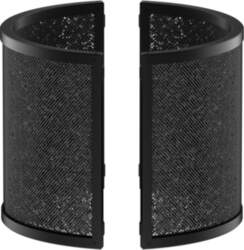 Filter with activated carbon layer for