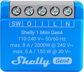 Shelly 1 Mini Gen4 Controller Zigbee/Matter