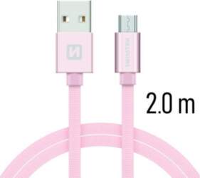 Swissten Textile Quick Charge Universāls Micro