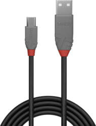 CABLE USB2 A TO MICRO-B 3M/ANTHRA