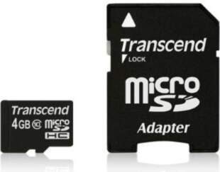 Transcend memory card Micro SDHC 4GB