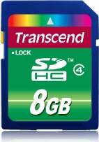 Transcend memory card SDHC 8GB Class