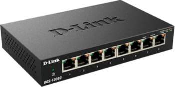D-Link Switch DGS-1008D Unmanaged, Desktop, 1