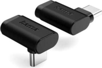 Hama 90°C USB-C Angled Adapter, black