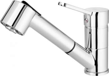 KITCHEN MIXER TAP WITH PULL-OUT SPRAY