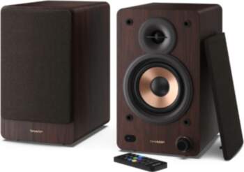 Sharp CP-SS30 Bookshelf Speakers, Brown Sharp