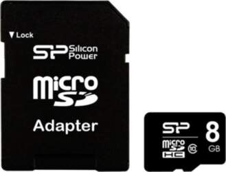 Silicon Power 8 GB, MicroSDHC, Flash