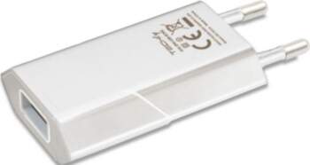 Techly Slim USB charger 230V ->