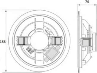 AVTEK CEILING SPEAKER CS 606 1SVS70