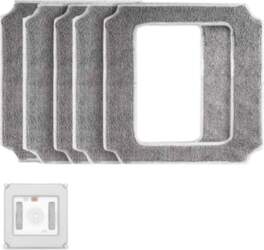 Spare square microfiber cloth for window
