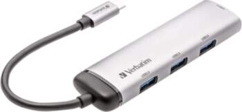 Verbatim USB-C multiport hub 4xUSB 3