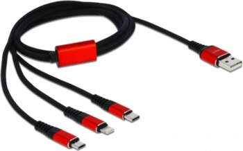 Delock USB-A to Micro USB, Lightning