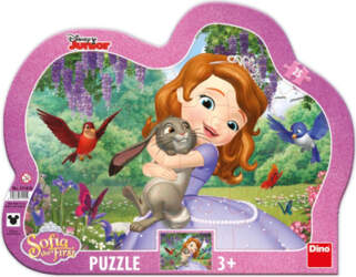 Dino Silhouette Frame Puzzle 25 Pieces: