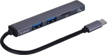 ORICO HUB USB-C 3X USB-A, MICROSD