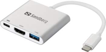 SANDBERG USB-C Mini Dock, HDMI+USB, USB-C