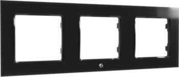 Switch frame triple Shelly (black) FRAME3BLACK