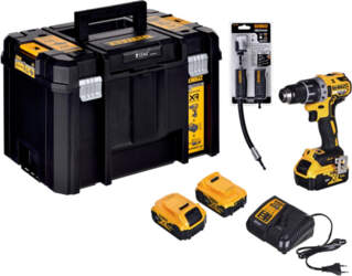 18V cordless screwdriver + angle bit