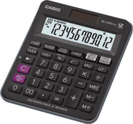 CASIO OFFICE CALCULATOR MJ-120D PLUS BLACK