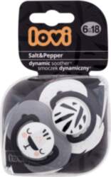 Lovi Salt&Pepper / Dynamic Soother 2pc