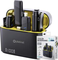 PLATINET WIRELESS LAVALIER MICROPHONE DOUBLE SET