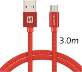 Swissten Textile Quick Charge Universāls Micro